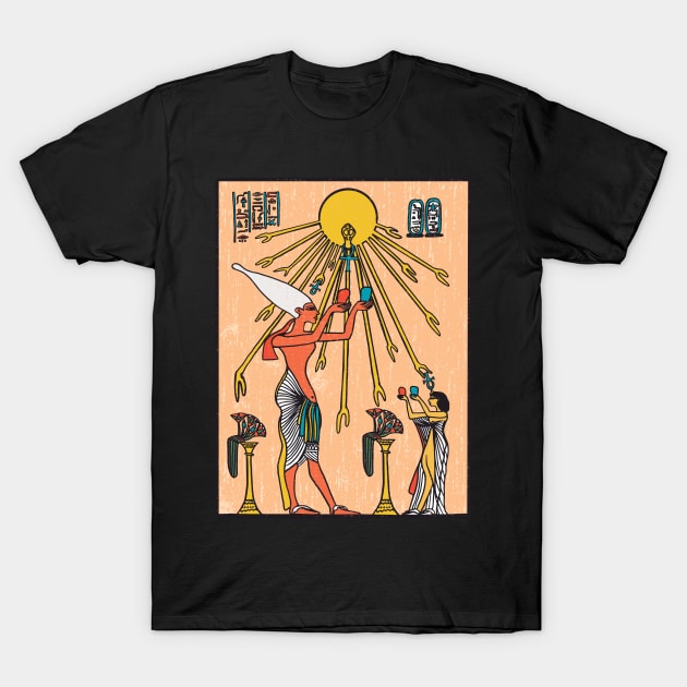 Aten - Ancient Egypt design T-Shirt by Anonic